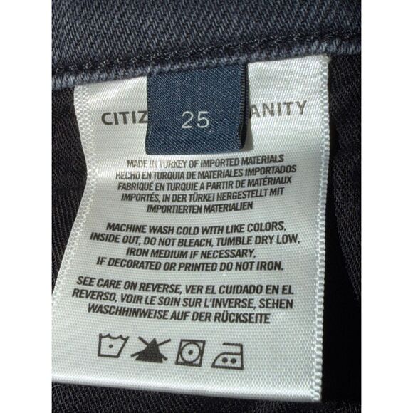 Citizens of Humanity Emerson Slim Boyfriend Jeans Gray Distressed 25 - Picture 3 of 8